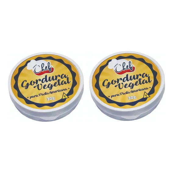 Gordura Vegetal Para Pasta Americana 30g Com 2 Un - Iceberg Foto 1