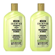 Gota Dourada Shampoo gota dourada 430ml fortalecimento queda - kit 2un Kit Foto  mini 1