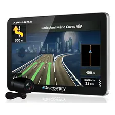 Gps Discovery Channel Mtc 3383 5.0 Tv Digital E Camera De Ré Cor Preto Aquarius Foto mini 1