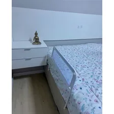Grade Cama Proteção Segurança Bebês Idosos Crianças Premium Cor Branca Foto mini 2