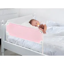 Grade de cama p/ cama normal e box bebĂȘ 54cm cor rosa Foto mini 3