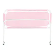 Grade de cama p/ cama normal e box bebĂȘ 54cm cor rosa Foto mini 2