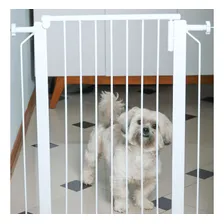 Grade De Porta P/ Vão Pop Tubline Segurança P/ Crianças Pets Cor Branco Foto mini 1