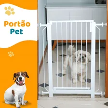 Grade De Porta P/ Vão Pop Tubline Segurança P/ Crianças Pets Cor Branco Foto mini 2