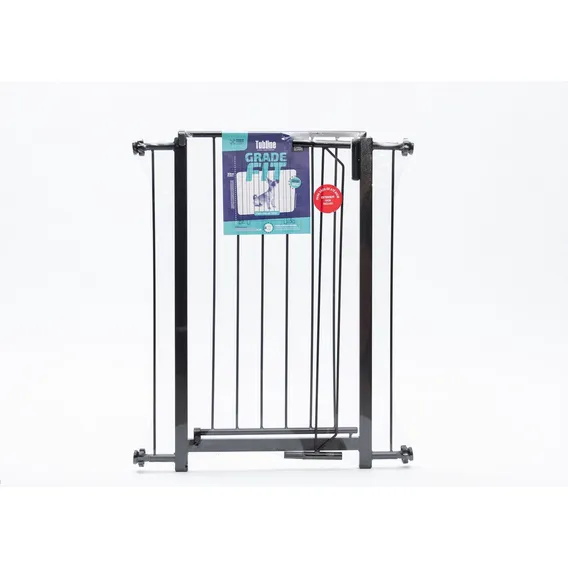 Grade De Porta Pet Gradinha Fit Collors Tubline Com Extensor Cor Preto Foto 1