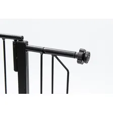 Grade De Porta Pet Gradinha Fit Collors Tubline Com Extensor Cor Preto Foto mini  3