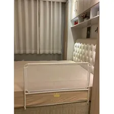 Grade Grande De Cama P/ Proteção 84cm - Cama Normal E Box Cor Branco Foto  mini 1