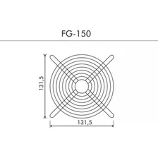 Grade Metálica P/ Ventilador Cooler 150x150mm | Metaltex Foto mini  2