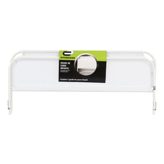 Grade Para Cama Infantil 40x93cm Branco Standers Lisa Foto 1