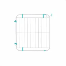 Grade Porta Portão Pet Útil Criança Bebe Cão Vão 79 A 115 Cm Cor Branco Foto mini 4