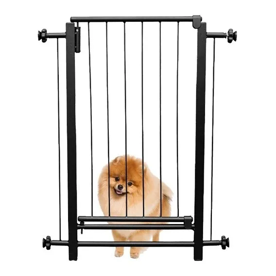 Grade Portão Pet Com Extensor E Trava De Segurança 115cm Top Cor Preto Império Diano Foto 1