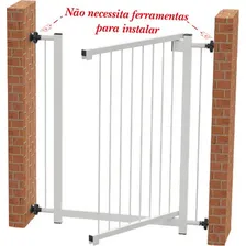 Grade Portão Pet Criança Divisor Ambiente 70 Cm Branco Foto mini 1
