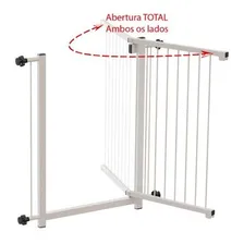 Grade Portão Pet Criança Divisor Ambiente 70 Cm Branco Foto mini 3