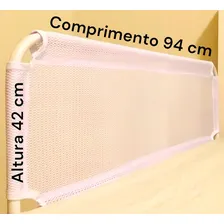 Grade Proteção Protetor Para Cama Infatil Super Luxo Tubline Cor Branco Lisa Foto mini  3