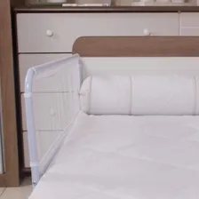 Grade Proteção De Cama Box Para Criança Ou Idoso - Dobrável Cor Branco Branco Foto mini 3
