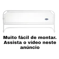Grade Proteção Protetor Para Cama Infatil Super Luxo Tubline Cor Branco Lisa Foto mini 4