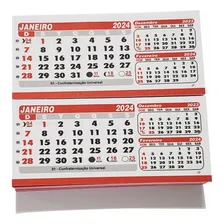Grafiara 100 Refil Para Calendário De Mesa De Pvc Grande 15,5x6,5 Foto mini  3