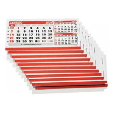Grafiara 100 Refil Para Calendário De Mesa De Pvc Grande 15,5x6,5 Foto mini  2