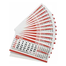 Grafiara 100 Refil Para Calendário De Mesa De Pvc Grande 15,5x6,5 Foto mini 4