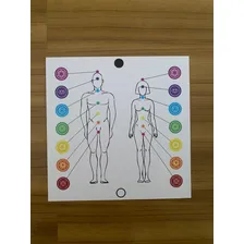 Gráfico Radiestesia Placa 21x21cm Figura Humana Chakras Cor Água Foto mini  2