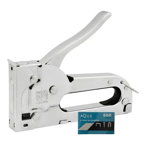 Grampeador Pinador Profissional 3em1 Com 600 Grampos Foto 1