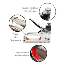 Grampeador Tapeceiro Alta Pressão Profissional +1000 Grampos Foto mini 2