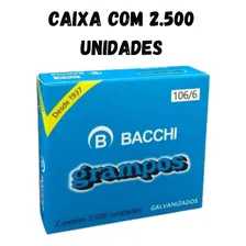 Grampo 106/6 Galvanizado Com 2500 Unidades - Bacchi Foto mini  2