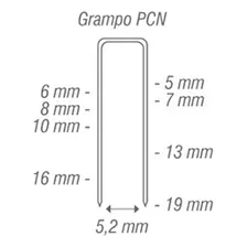 Grampo 50/13 Mm Grampeador Pneumatico Cx C/ 5000 Nacional Foto mini 3