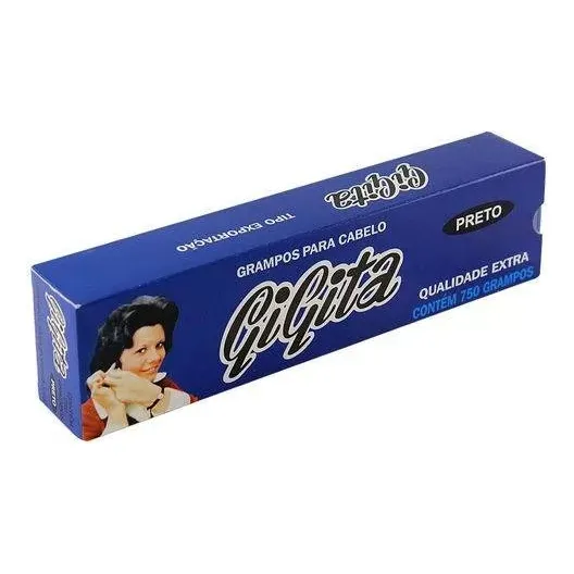 Grampo De Cabelo Gigita N.05 Preto 750un Foto 1