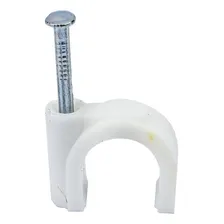 Grampo Fixa Fio 8mm Prego Com 100 Peças Beltools Foto mini  2