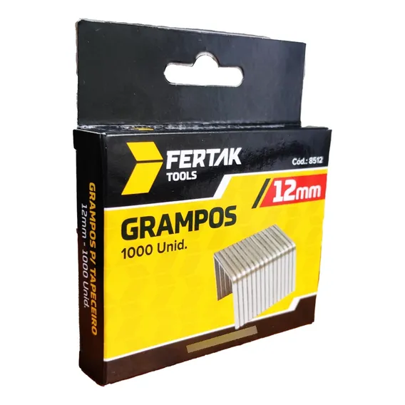 Grampo Grampeador Tapeceiro 1.000 Grampos 12mm Foto 1