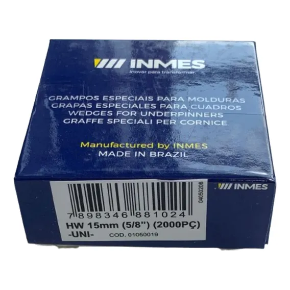 Grampo Inmes Hw 15mm - 1 Caixa ( 2000 Pcs ) Foto 1
