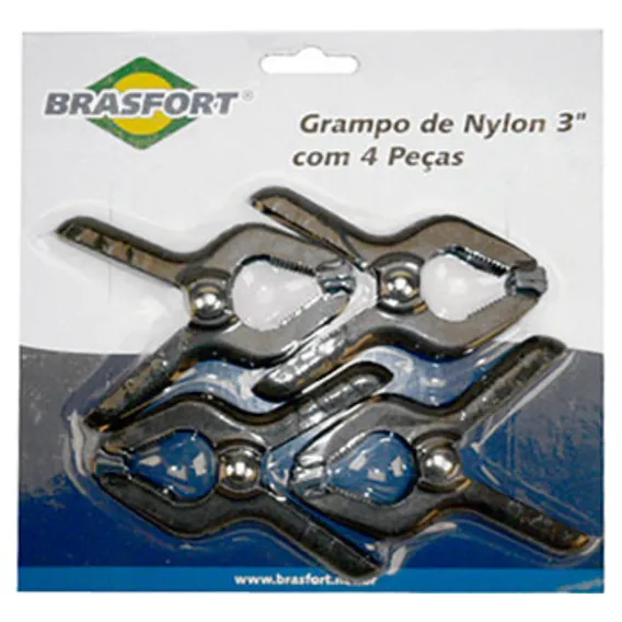 Grampo Nylon 3'' C/4 Brasfort 7353 Foto 1
