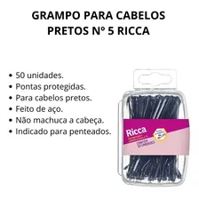 Grampo Para Cabelos Pretos NÂș 5 Ricca Foto mini 4