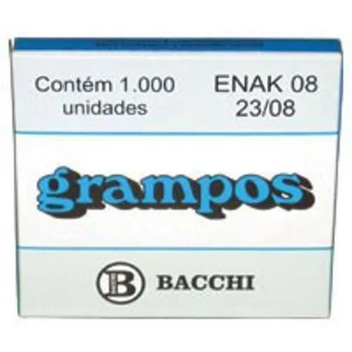 Grampo Para Grampeador 23/8 Galvanizado 1000 Grampos Foto 1