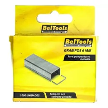 Grampo Para Grampeador 6mm C/ 1000 Unidades Beltools Foto mini 1