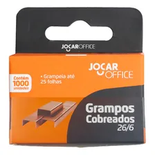 Grampo Para Grampeador Cobreado 26/6 Cx 1000un - Leonora Foto mini 1