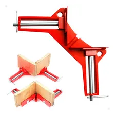 Grampo Sargento Angular 90° Graus Cantoneira Marcenaria 4pçs Foto  mini 1