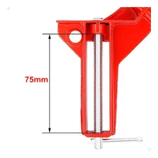 Grampo Sargento Angular 90° Graus Cantoneira Marcenaria 4pçs Foto mini 4