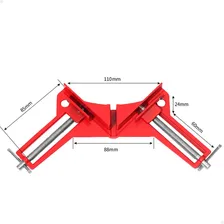 Grampo Sargento Angular 90° Graus Cantoneira Marcenaria 4pçs Foto mini  3