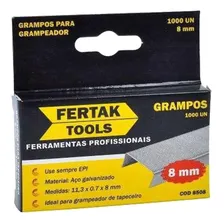 Grampos 8 Mm P/ Grampeador Tapeceiro 1000 Peças Fertak Foto mini 2