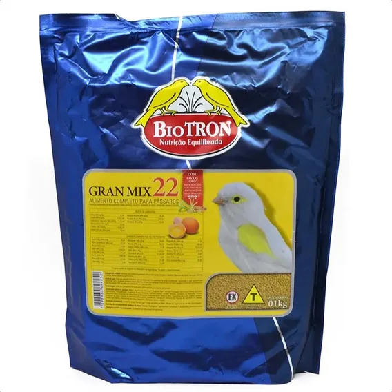 Gran Mix 22 1kg Biotron Ração Extrusada Para Canários Foto 1