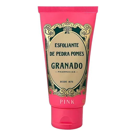 Granado Pink Creme Esfoliante Pedra Pomes 80g para pés macios Foto 1