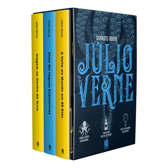 Grandes Obras de Júlio Verne - Box com 3 Livros Foto 1