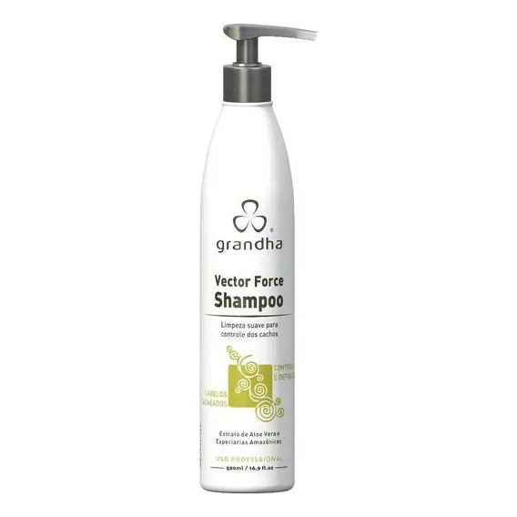 Grandha Shampoo Low Poo Vector Force Curl Wave Cachos 500ml Foto 1