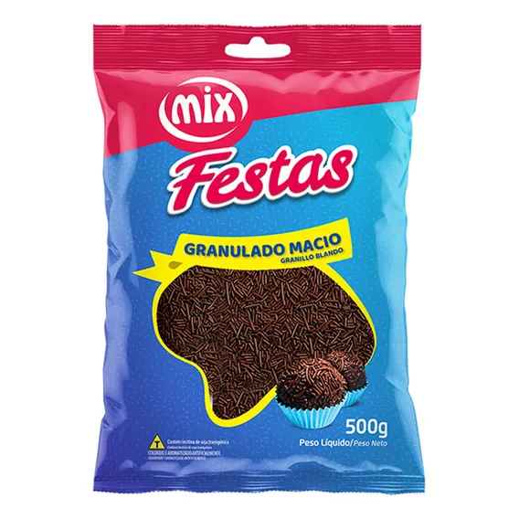Granulado Macio Chocolate 500g Mix Foto 1