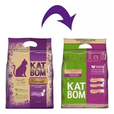 Granulado Sanitário Natural para Gatos Katbom Pacote 3kg Foto mini  2