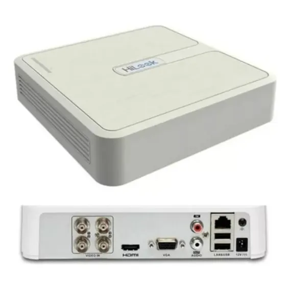 Gravador de Vídeo Dvr Para 4 Cameras Dvr-104g-m1 Gravação Cameras Segurança 4mp H265+ 4 Canais 127/220v Hikvision Foto 1