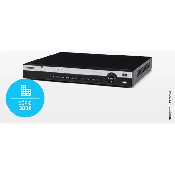 Gravador de vìdeo nvr 16 canais Poe+ 4K Nvd 3316 P Intelbras Foto 1