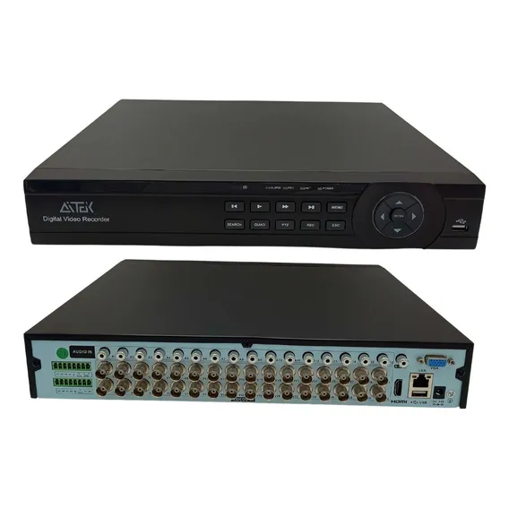 Gravador digital de video 32 canais AHD NVR DVR HVR Aitek SIGMA-D432BP Foto 1